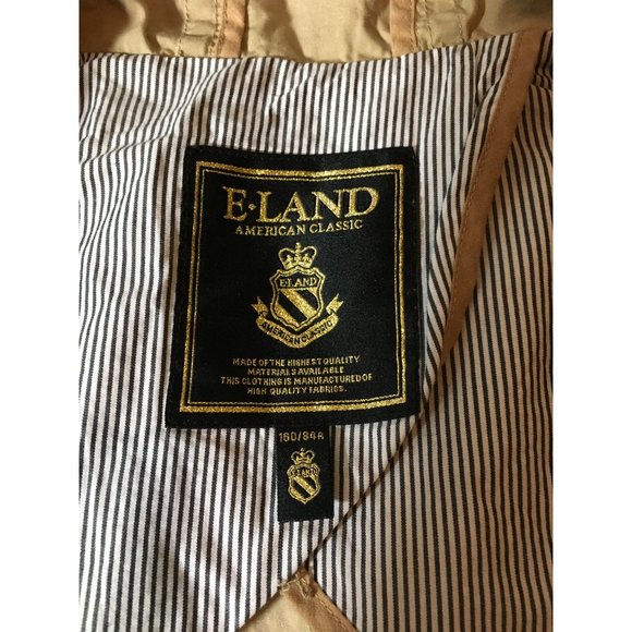 E-Land American Classic size 160/84A Girls size Large Tan Coat (needs Ironing) - Picture 6 of 9